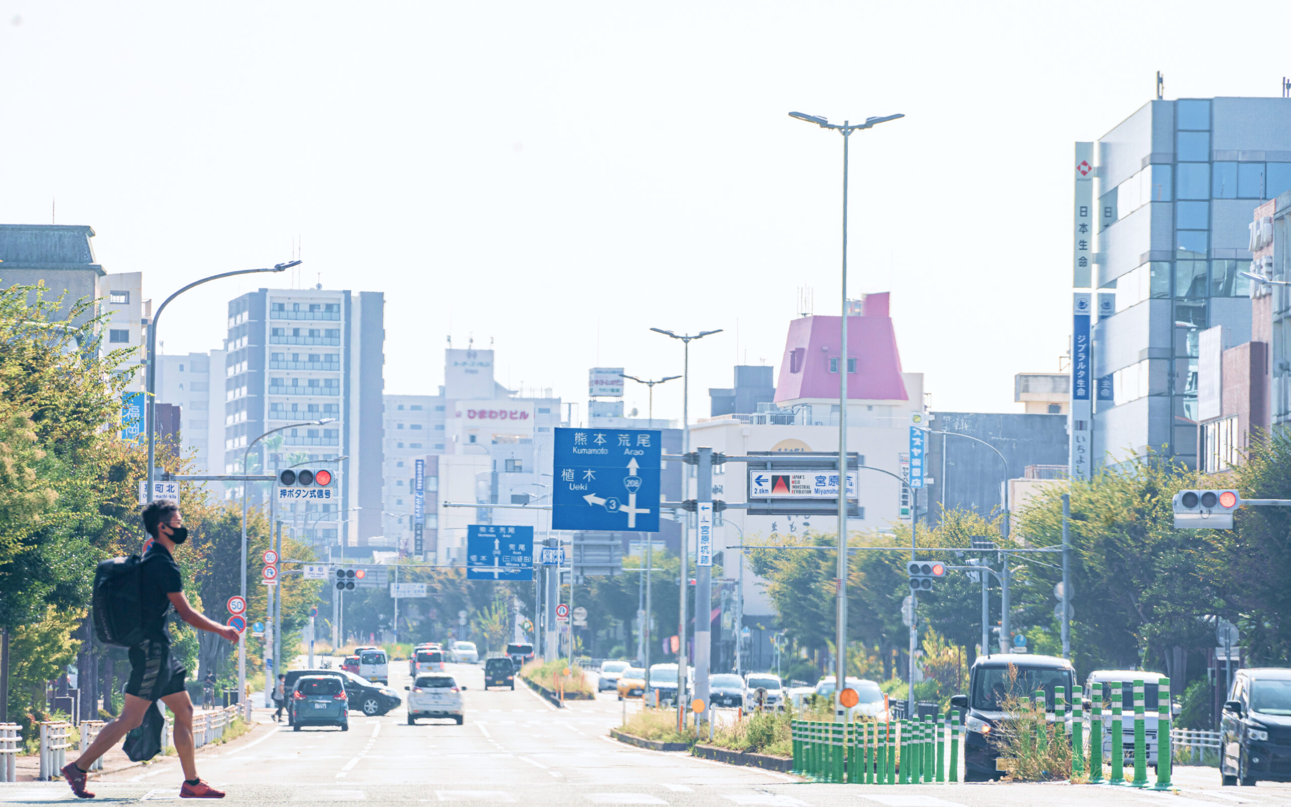 大牟田市市街の様子